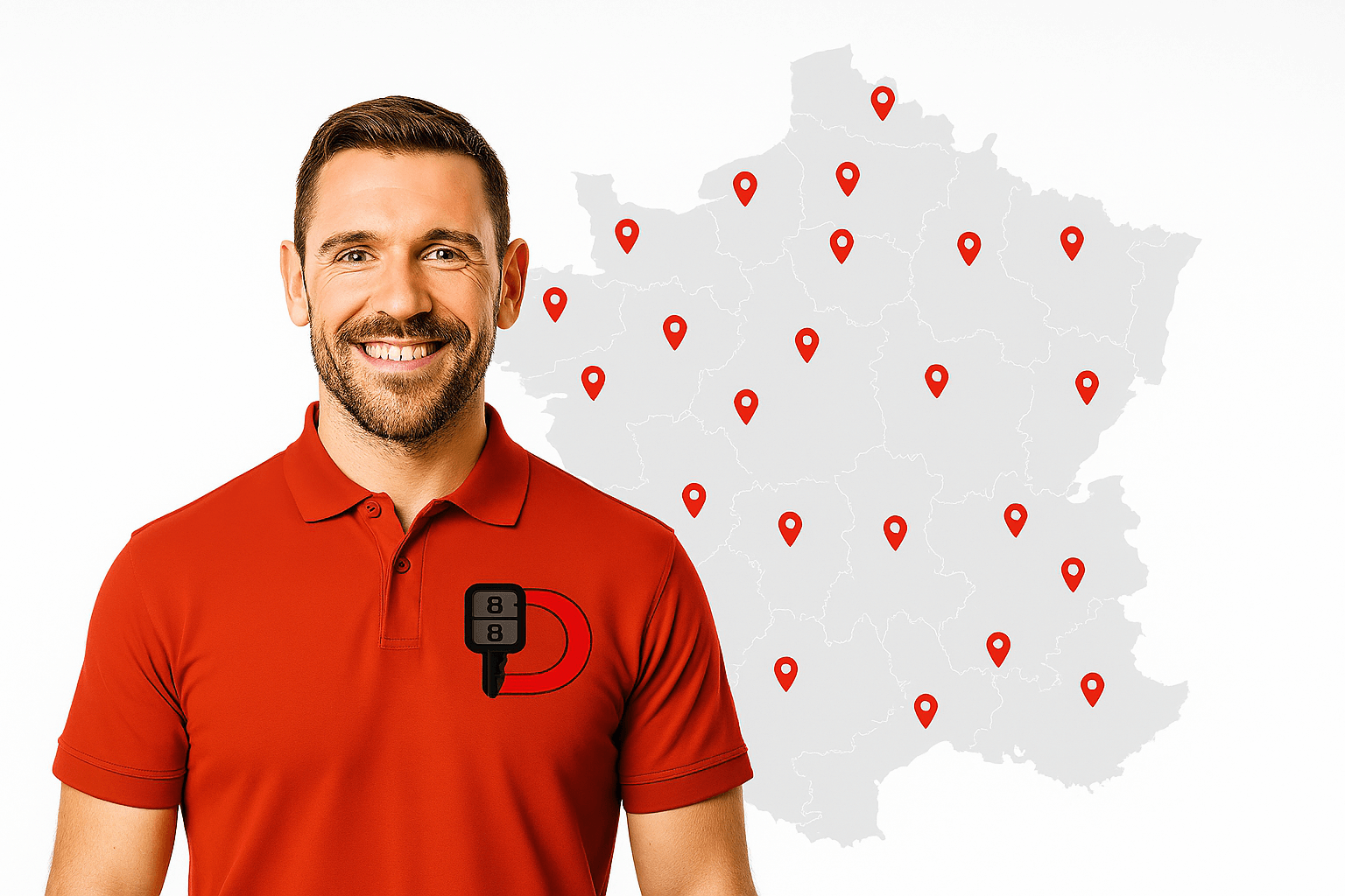 Carte de France franchisés les Démarreurs